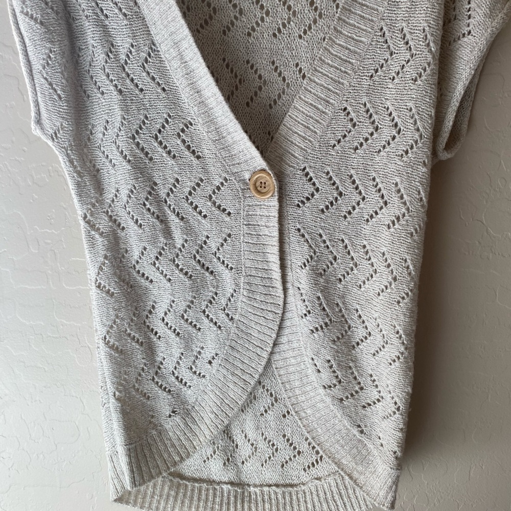 Short sleeve knitted cardigan 🍂 - Picture 2 of 7